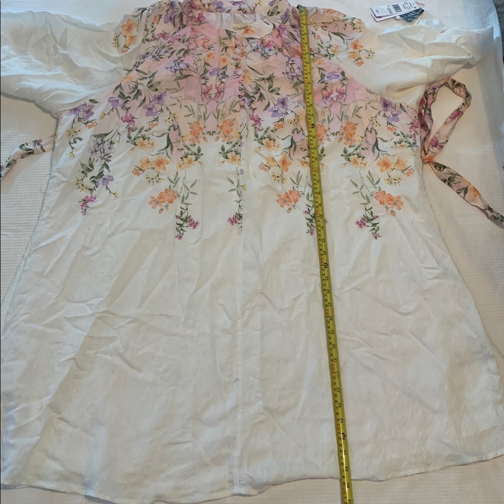 52Seven elegant Floral White and Purple Women's Dress size 20W - Picture 16 of 16